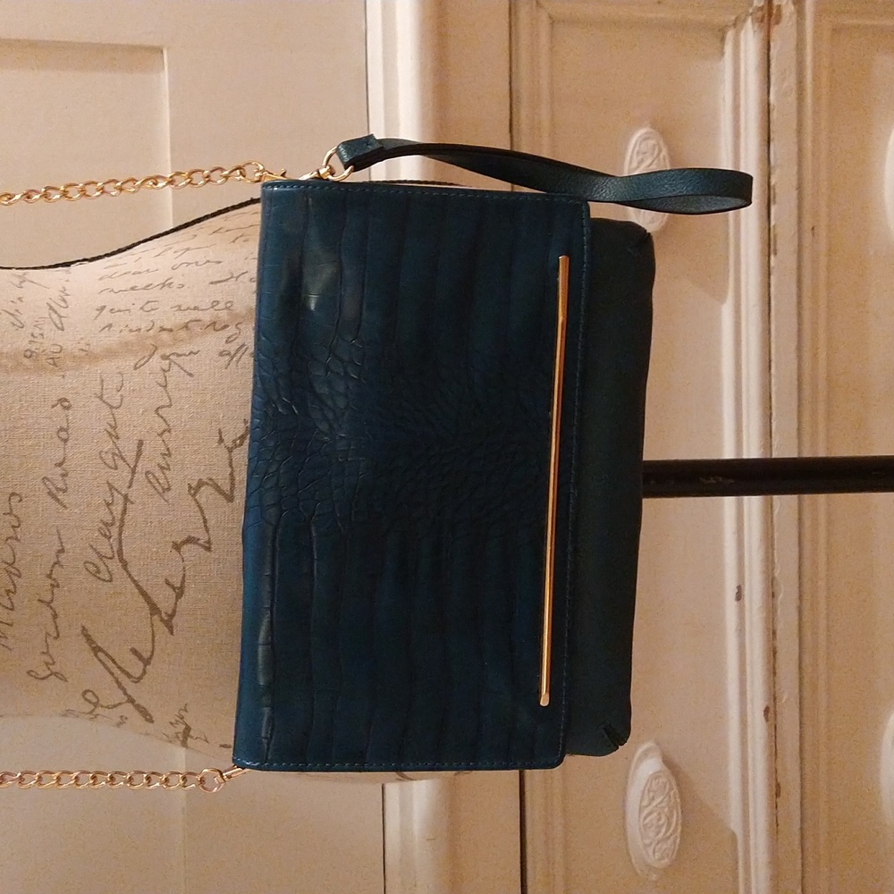 Aldo jade green clutch/shoulder bag